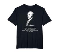 Alexander Hamilton. Éxito, Genius. Camiseta de política Camiseta, Hombre Tallas Grandes, Negro, 3X Alto