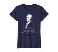 Alexander Hamilton. Éxito, Genius. Camiseta de política Camiseta, Mujer, Azul Marino, XS