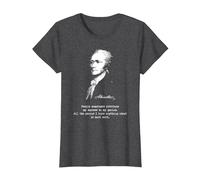 Alexander Hamilton. Éxito, Genius. Camiseta de política Camiseta, Mujer, Jaspeado Oscuro, XS