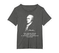 Alexander Hamilton. Éxito, Genius. Camiseta de política Camiseta, Mujer Tallas Grandes, Asfalto, 6XL Grande
