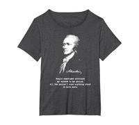 Alexander Hamilton. Éxito, Genius. Camiseta de política Camiseta, Mujer Tallas Grandes, Jaspeado Oscuro, 3XL Grande