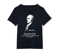 Alexander Hamilton. Éxito, Genius. Camiseta de política Camiseta, Mujer Tallas Grandes, Negro, 6XL Grande