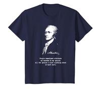 Alexander Hamilton. Éxito, Genius. Camiseta de política Camiseta, Niños, Azul Marino, 3 años