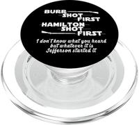 Alexander Hamilton Único y Divertido Burr Shot Primero PopSockets PopGrip para MagSafe