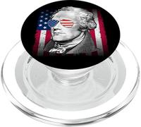 Alexander Hamilton USA Flag Patriotic American 4 de Julio PopSockets PopGrip para MagSafe