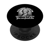 Alexander Hamilton Wrote 51 Essays in 6 Months Vintage PopSockets PopGrip Adhesivo