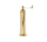 Alexander Home Molinillo de sal griego original, latón de 20,3 cm, molinillo de sal manual europeo recargable