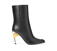 Alexander McQueen - Botines negros de cuero con tacón Armadillo - Shoes - Mujer - Negro - 39 1/2 EU -
