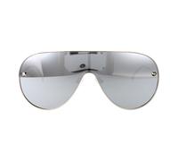 Alexander McQueen Unisex Alexander McQueen AM0481S 004 Gafas de sol Metal Plata Plata Piloto