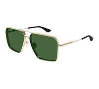 Alexander McQueen Hombre Alexander McQueen AM0500S 003 Gafas de sol Metal Oro Verde Piloto