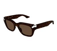 Alexander McQueen Hombre AM0439S 003 Gafas de sol Acetato la Habana Marrón Cuadrada