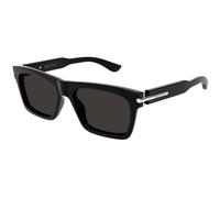 Alexander McQueen Hombre AM0495S 001 Gafas de sol Acetato Negro Gris Cuadrada