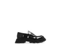 Alexander McQueen- Mocasines de cuero- Shoes- Mujer- Negro- 37 EU- Mocasines de cuero