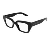 Alexander McQueen Mujer Alexander McQueen AM0453O 001 Monturas ópticas Acetato Negro Transparente Cat Eye