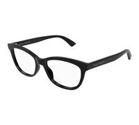 Alexander McQueen Mujer Alexander McQueen AM0461O 001 Monturas ópticas Acetato Negro Transparente Cat Eye