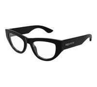 Alexander McQueen Mujer Alexander McQueen AM0512O 001 Monturas ópticas Acetato Negro Transparente Cat Eye