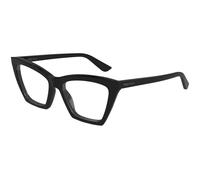 Alexander McQueen Mujer Alexander McQueen AM0536O 001 Monturas ópticas Acetato Negro Transparente Cat Eye