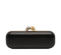 Alexander McQueen Pre-owned- Clutch Skull Kiss-Lock Pre-owned- Pre-owned- Mujer- Negro- ONE SIZE- Clutch Skull Kiss-Lock Pre-owned
