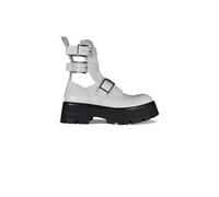 Alexander McQueen- Rave Buckle Boot- Shoes- Mujer- Blanco- 38 EU- Rave Buckle Boot