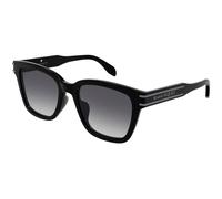 Alexander McQueen Unisex Alexander McQueen AM0399SA 001 Gafas de sol Acetato Negro Gris Cuadrada Sombreado