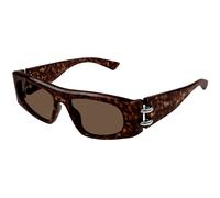Alexander McQueen Unisex Alexander McQueen AM0471S 002 Gafas de sol Acetato la Habana Marrón Cuadrada