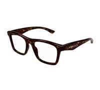 Alexander McQueen Unisex Alexander McQueen AM0475O 002 Monturas ópticas Acetato la Habana Transparente Cuadrada