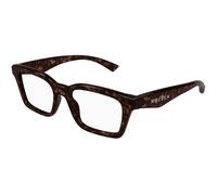 Alexander McQueen Unisex Alexander McQueen AM0476O 002 Monturas ópticas Acetato la Habana Transparente Cuadrada