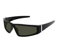 Alexander McQueen Unisex Alexander McQueen AM0490S 001 Gafas de sol Bio-inyección Negro Gris Geométrico