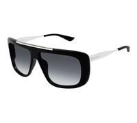 Alexander McQueen Unisex Alexander McQueen AM0492S 001 Gafas de sol Acetato Negro Gris Piloto