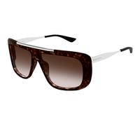 Alexander McQueen Unisex Alexander McQueen AM0492S 003 Gafas de sol Acetato la Habana Marrón Piloto