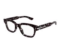 Alexander McQueen Unisex Alexander McQueen AM0497O 006 Monturas ópticas Acetato la Habana Transparente Cuadrada