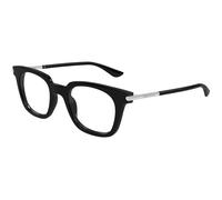 Alexander McQueen Unisex Alexander McQueen AM0521O 001 Monturas ópticas Acetato Negro Transparente Cuadrada