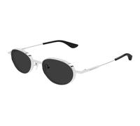 Alexander McQueen Unisex Alexander McQueen AM0523S 001 Gafas de sol Acetato Plata Gris Redonda