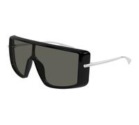 Alexander McQueen Unisex Alexander McQueen AM0524S 001 Gafas de sol Acetato Negro Gris Cuadrada