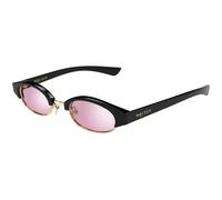 Alexander McQueen Unisex Alexander McQueen AM0534S 005 Gafas de sol Acetato Negro Rosa Redonda