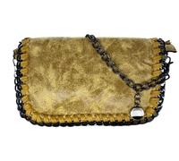 ALEXANDER MILANO Bolsos de Bandolera para Mujer de Cadena Bolso de Crossbody Pequeño Hobo (Amarillo)