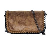 ALEXANDER MILANO Bolsos de Bandolera para Mujer de Cadena Bolso de Crossbody Pequeño Hobo (Camel)