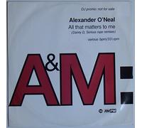 Alexander O'Neal - Alexander O'Neal - All That Matters To Me (Danny D, Serious Remixes) - 12" EP 1993 - A&M PM AMYDJ7723 - European Press