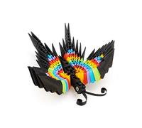Alexander Origami 3D 3D Origami Butterfly 501821 - Escultura de papel 3D con componentes patentados e instrucciones de construcción comprensibles, 157 piezas, 12 x 12 x 5 cm, a partir de 8 años