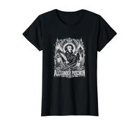 Alexander Pushkin el Poeta y el Duelo Camiseta gráfica económica, Mujer, Negro, M