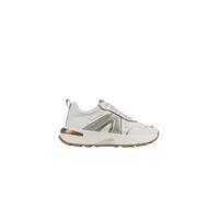 Alexander Smith - Zapatillas de mujer Liverpool en cuero blanco con logo lateral plateado brillante - Shoes - Mujer - Blanco - 37 EU -