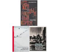 Alexander Solzhenitsyn Collection 3 Books Set (Cancer Ward, The Gulag Archipelago, One Day in the Life of Ivan Denisovich)