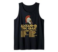 Alexander The Great World Tour Historia de la Antigua Grecia Camiseta sin Mangas