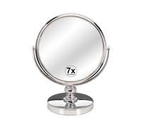 ALEXANDRA HOUSE Espejo aumentos 2 caras x1, x7 metal cromado. Plata Variante única