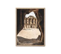 ALEXANDRA HOUSE Lámina petra monastery. Multicolor 21x30x2