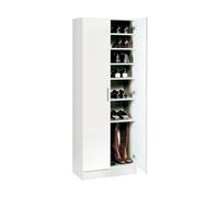 Alexandra House Living Armario Zapatero Blanco 59 x 171 x 35 cm 2 Puertas 7 Estantes