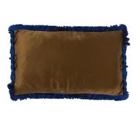 Alexandra House Living Cojín Azul Dorado Textil 50 x 30 cm - EAN: 8427701506037