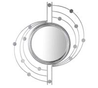 Alexandra House Living Espejo de Pared Plateado Metal 66 x 3 x 78 cm Redondo