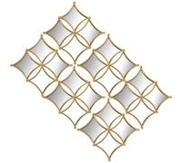 Alexandra House Living Juego de Espejos Dorado Plástico 2 x 72 x 45 cm