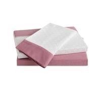 Alexandra House Living Juego de Sábanas Eira Rosa Fuerte Cama de 135/140 3 Piezas